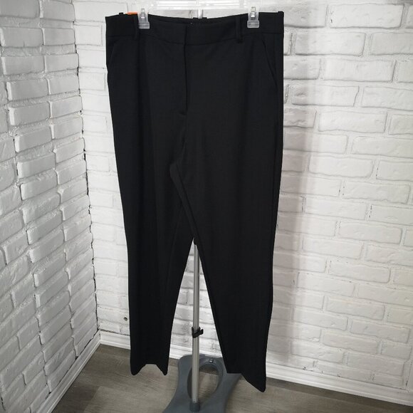 NWT Talbots Ladies Size 16/30 Black Zipper & 2 Clasp Closure Dress Pants - Picture 1 of 13
